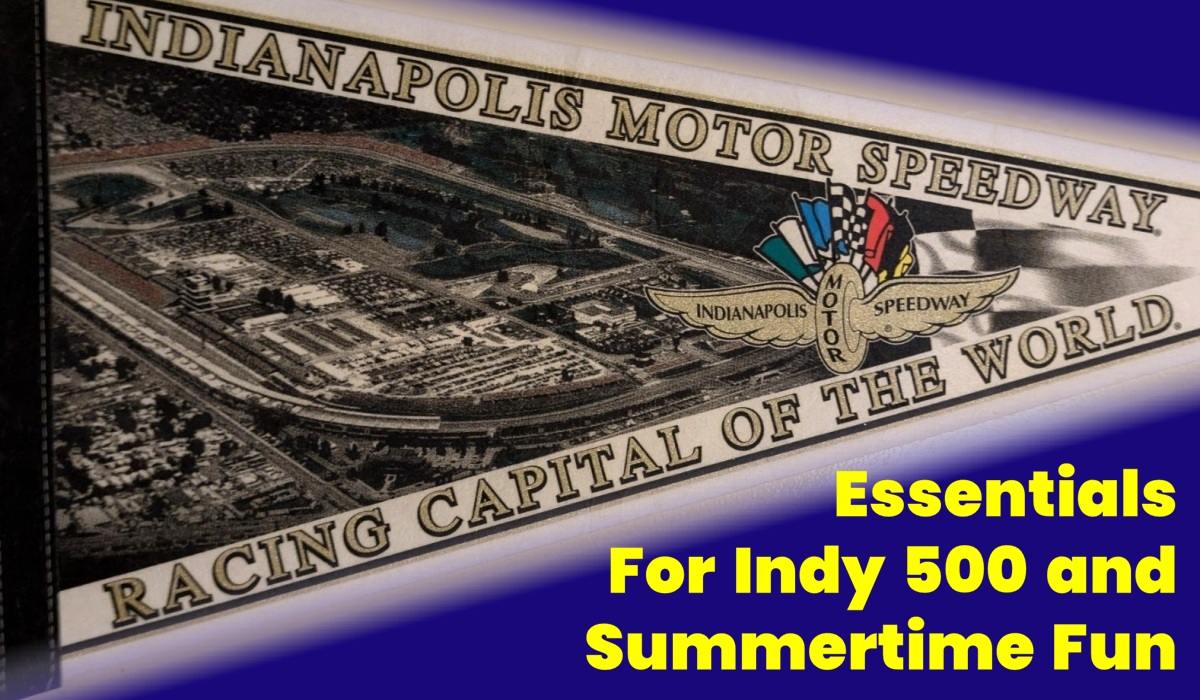 Indianapolis Motor Speedway pennant in celebration of the upcoming Indy 500